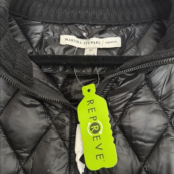 Martha Stewart Black Quilted Vest - Picture 2 of 3